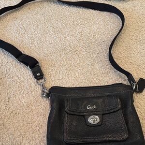 Coach Black Leather Crossbody Bag